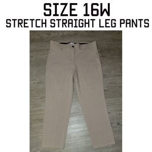 Women's Camel Stretch Straight Leg Pants 16W